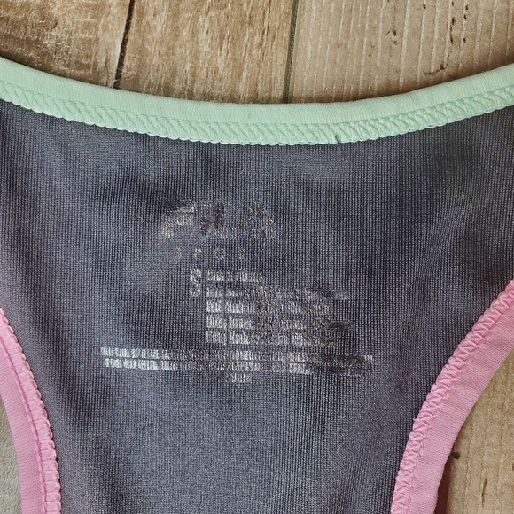 FILA SPORT Pieced Colorful Zip-Front Medium-Impact Sports Bra Size Small EUC - Picture 6 of 13